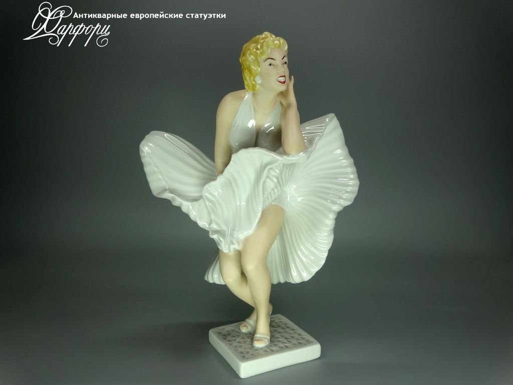 Антикварная фарфоровая статуэтка "Мэрилин Монро" Royal Dux