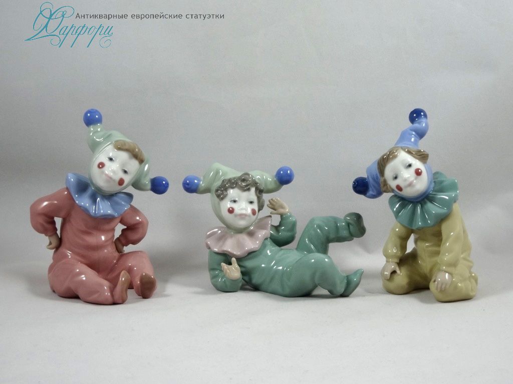 Фарфоровая статуэтка "Маленькие клоуны" lladro