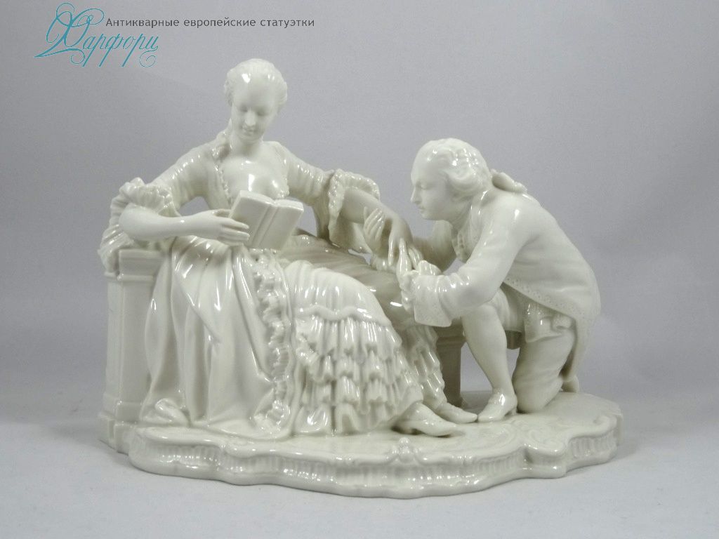Фарфоровая статуэтка "Признание в любви" Nymphenburg