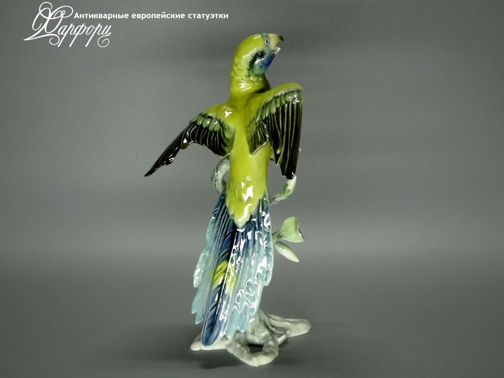 Антикварная фарфоровая статуэтка "Попугай" Kaiser
