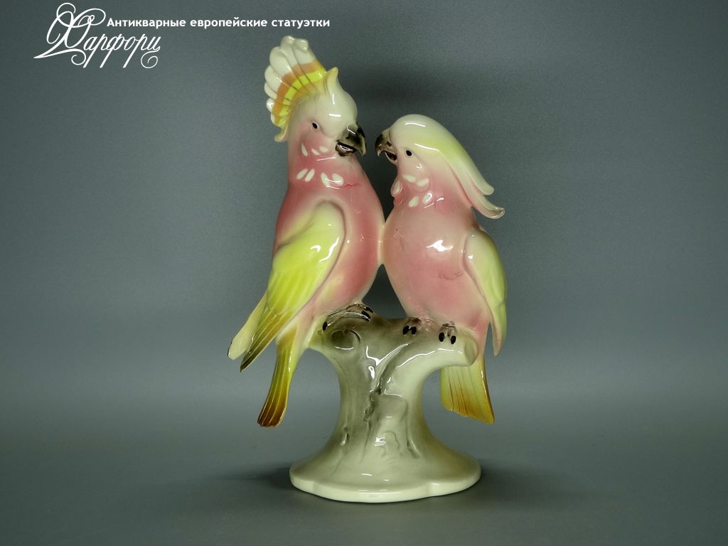 Купить фарфоровые статуэтки Katzhutte, Попугайчики, Германия