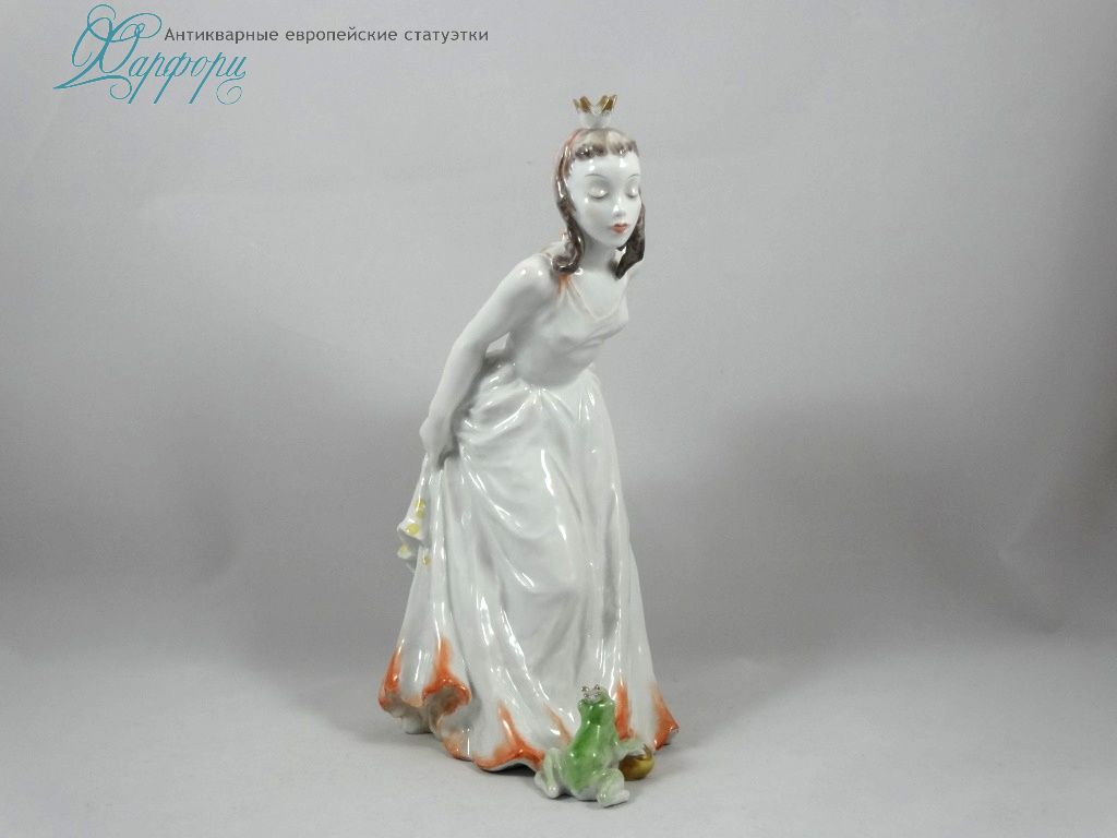 Фарфоровая статуэтка Rosenthal Девушка с лягушкой