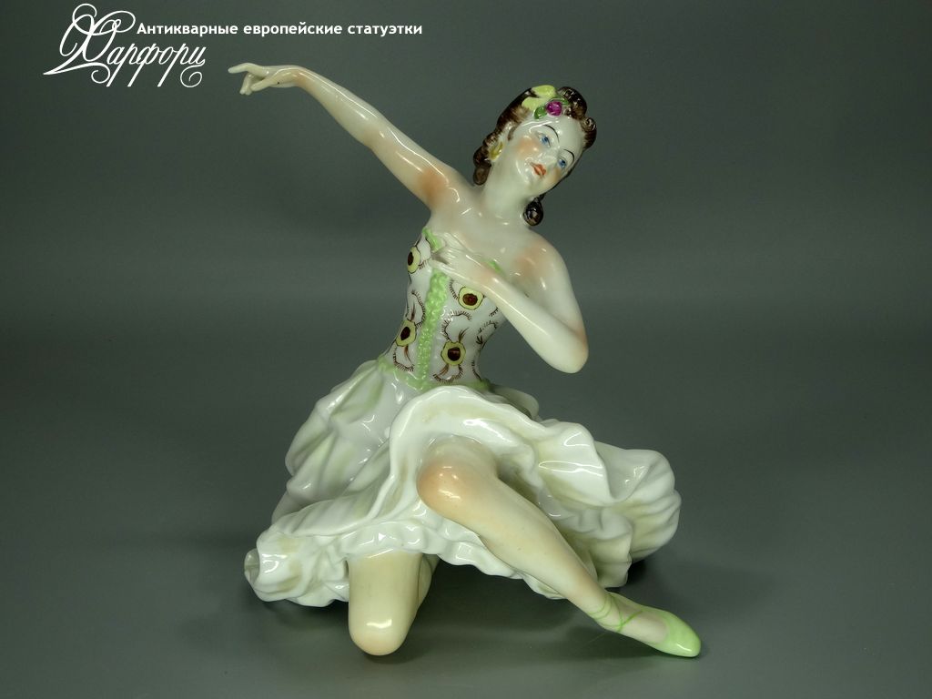 Антикварная фарфоровая статуэтка "Балерина" Unterweissbach