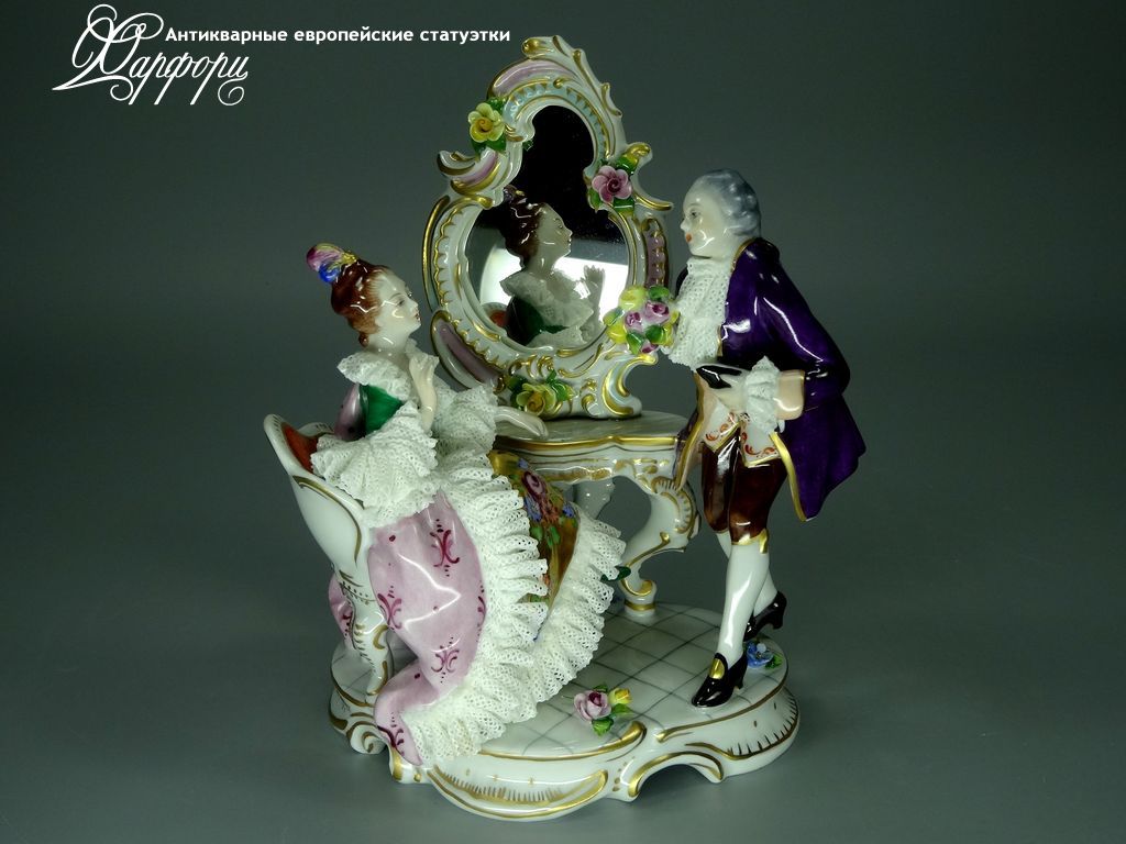 Купить фарфоровые статуэтки Volkstedt, Визит, Германия