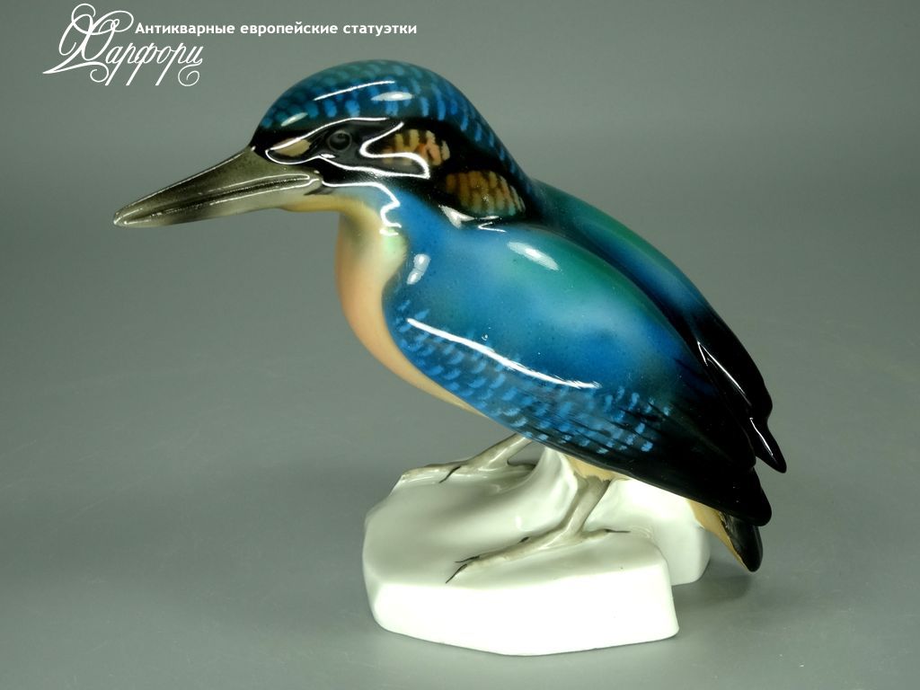 Купить фарфоровые статуэтки Heubach, Зимородок, Германия