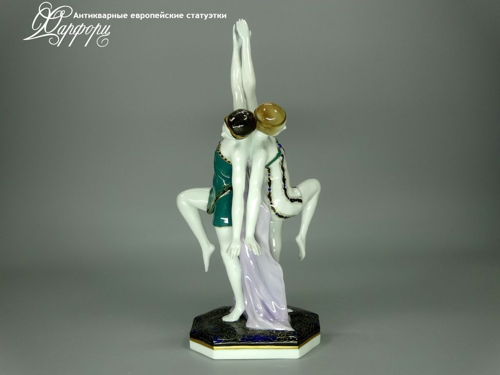 Антикварная фарфоровая статуэтка "АР-ДЕКО" KARL ENS