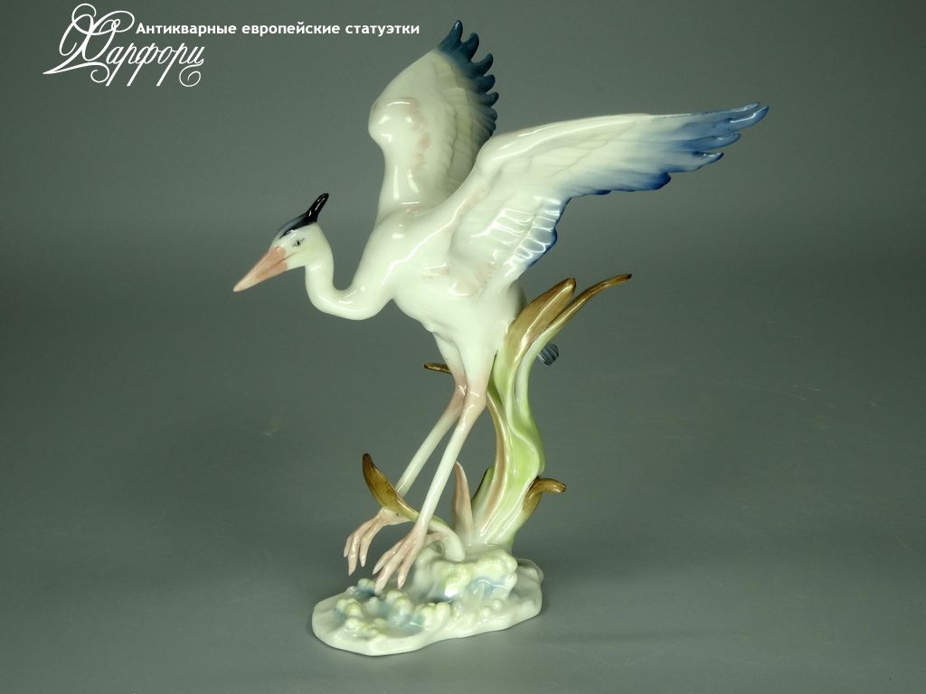 Купить фарфоровую статуэтку Hutschenreuther Цапля