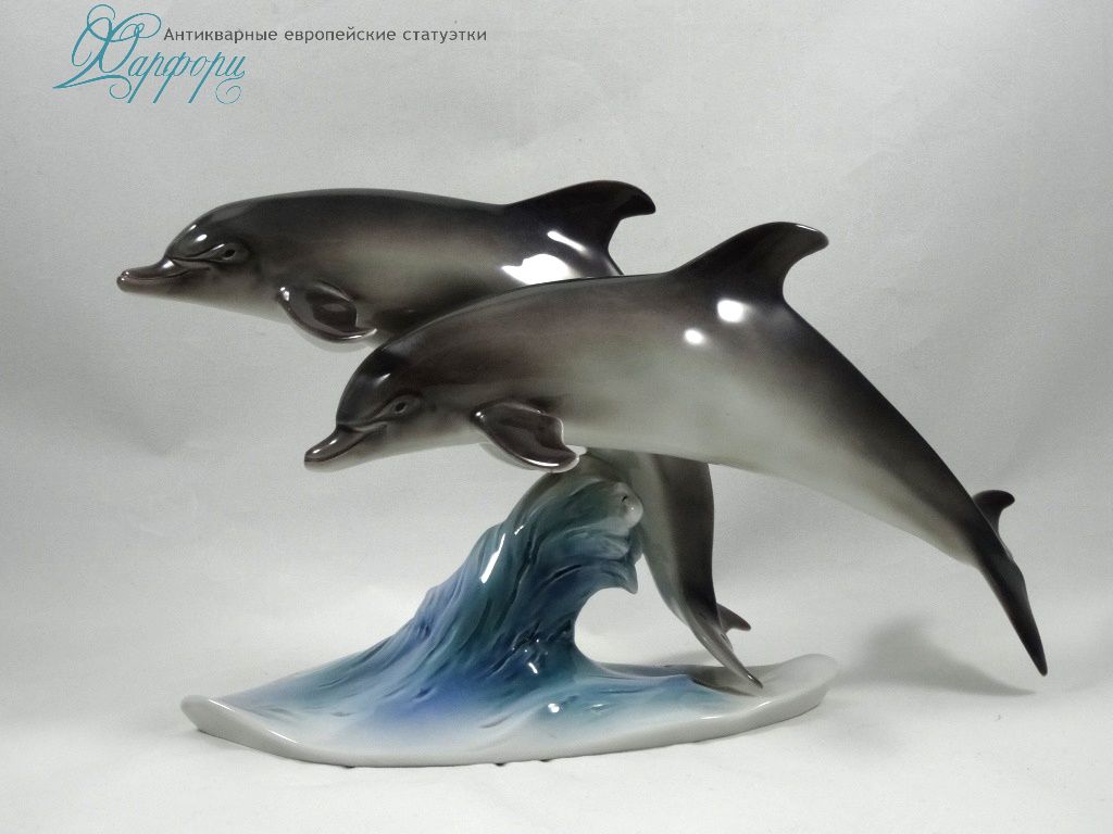 Фарфоровая статуэтка "Дельфины" Kaiser