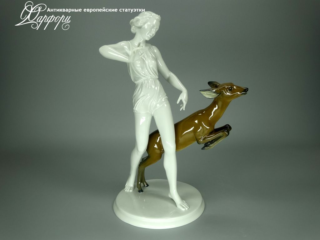 Антикварная фарфоровая статуэтка "Артемида" Rosenthal