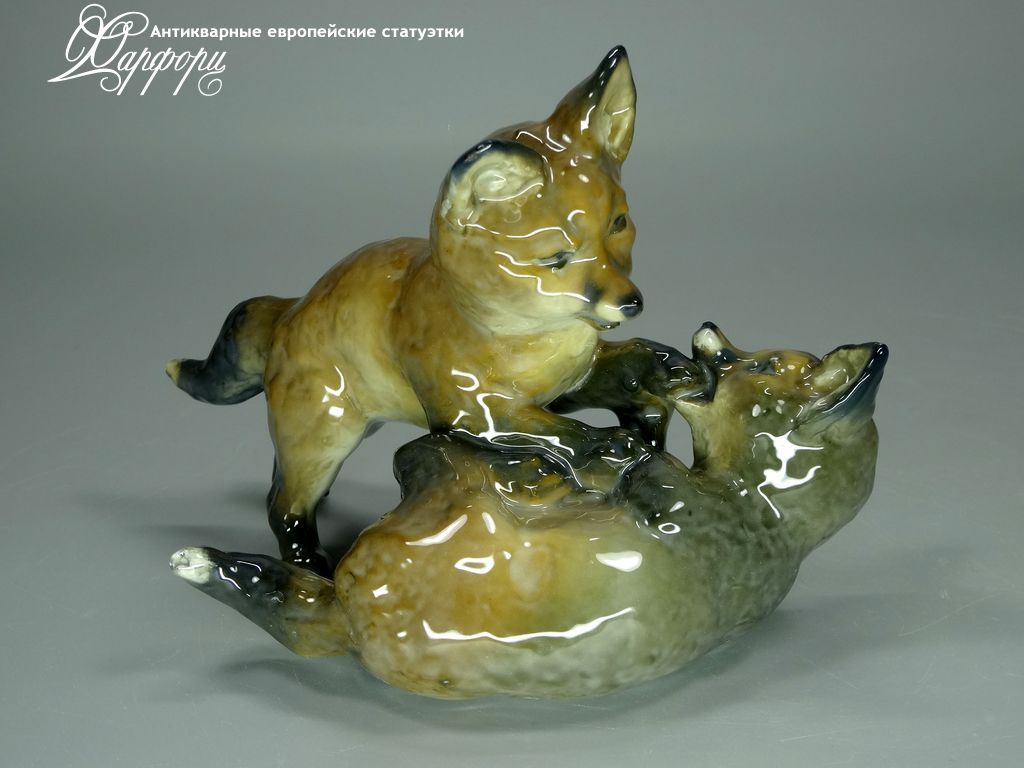 Купить фарфоровые статуэтки Rosenthal, Лисята, Германия