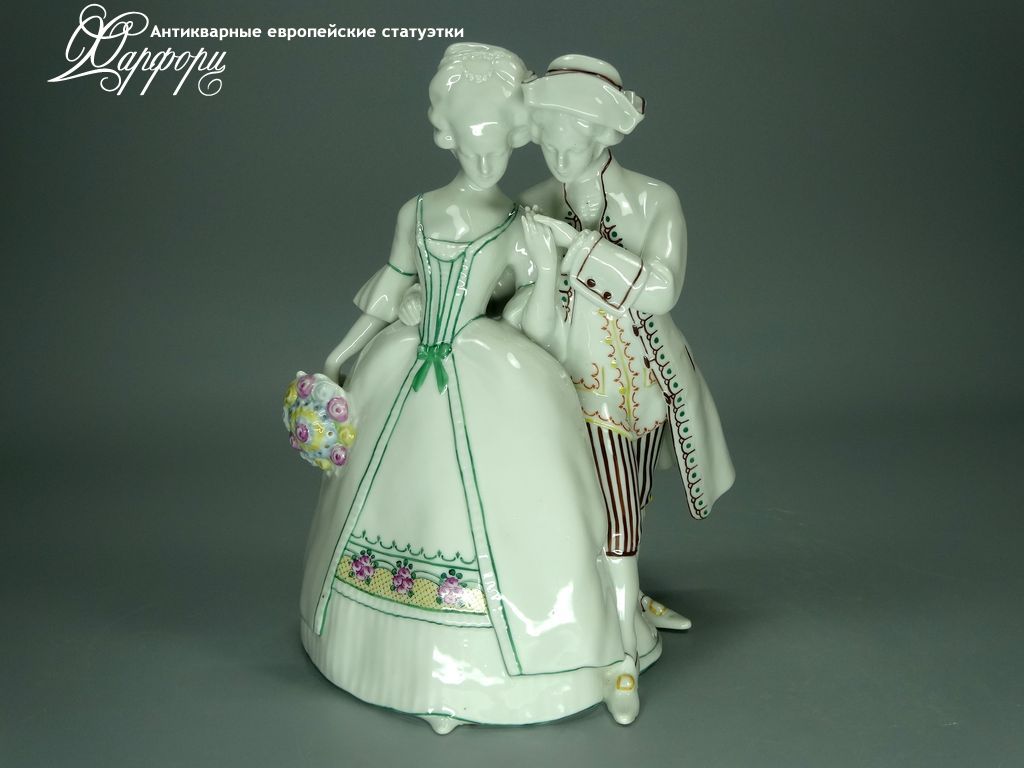 Антикварная фарфоровая статуэтка "Любовь" Kister Alsbach