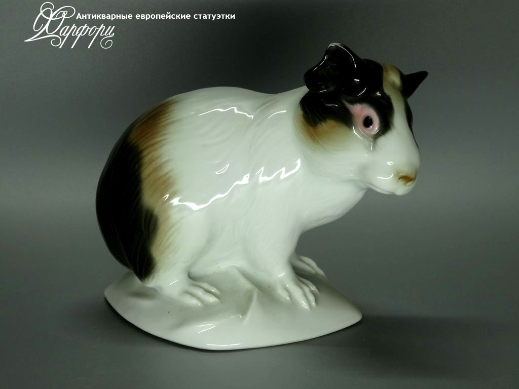 Антикварная фарфоровая статуэтка "Морская свинка" KARL ENS