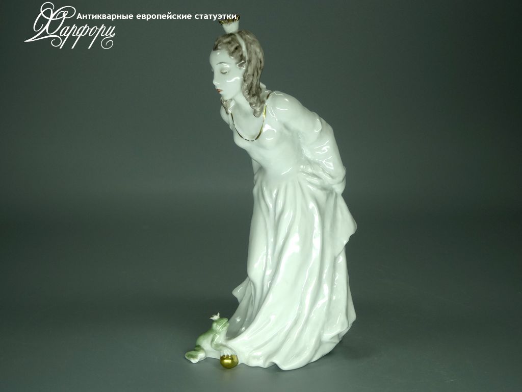 Антикварная фарфоровая статуэтка "Принцесса и лягушка" Rosenthal