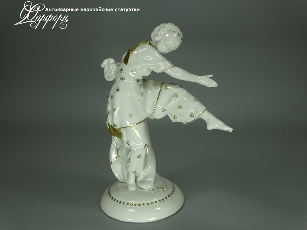 Антикварная фарфоровая статуэтка "Танец" Katzhtte