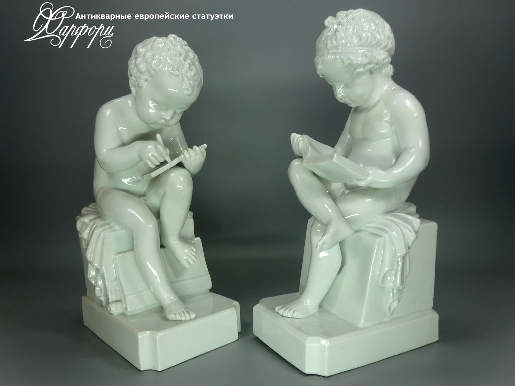 Купить фарфоровые статуэтки Capodemonte, Ученики, Италия