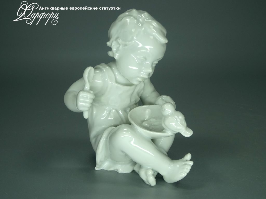 Антикварная фарфоровая статуэтка "Большая ложка" Rosenthal