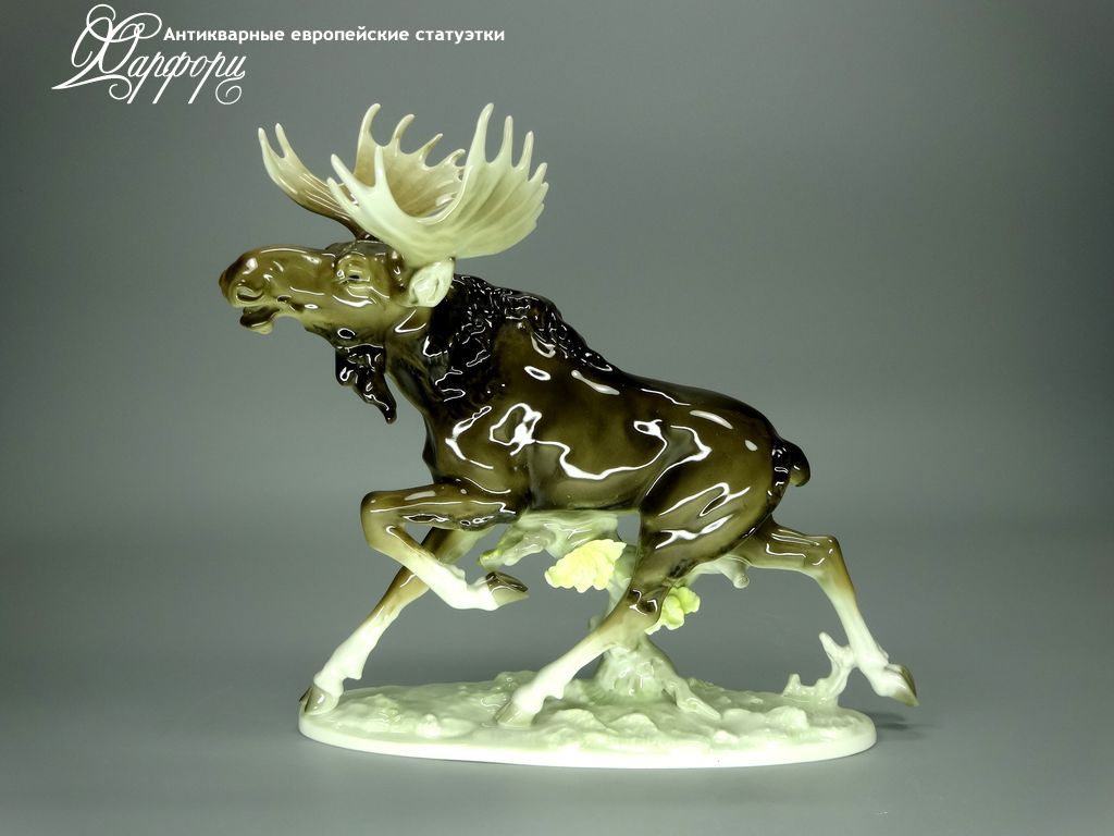Купить фарфоровые статуэтки Hutschenreuther, Бегущий лось, Германия
