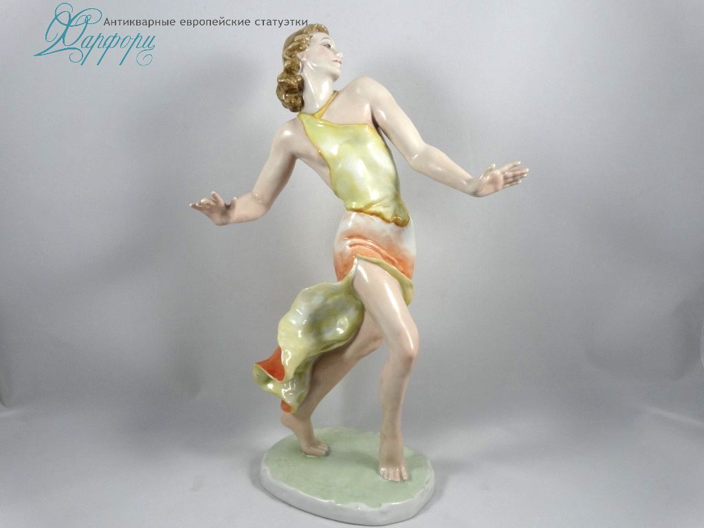 Антикварная фарфоровая статуэтка "Джига - джига" Rosenthal