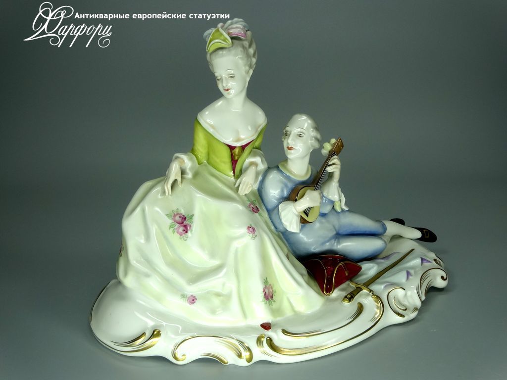 Антикварная фарфоровая статуэтка "Вечерняя серенада" Rosenthal