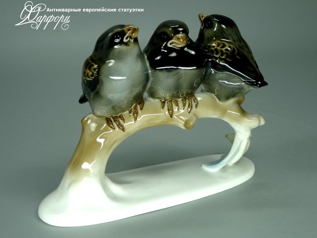Купить фарфоровые статуэтки Rosenthal, Воробьи, Германия