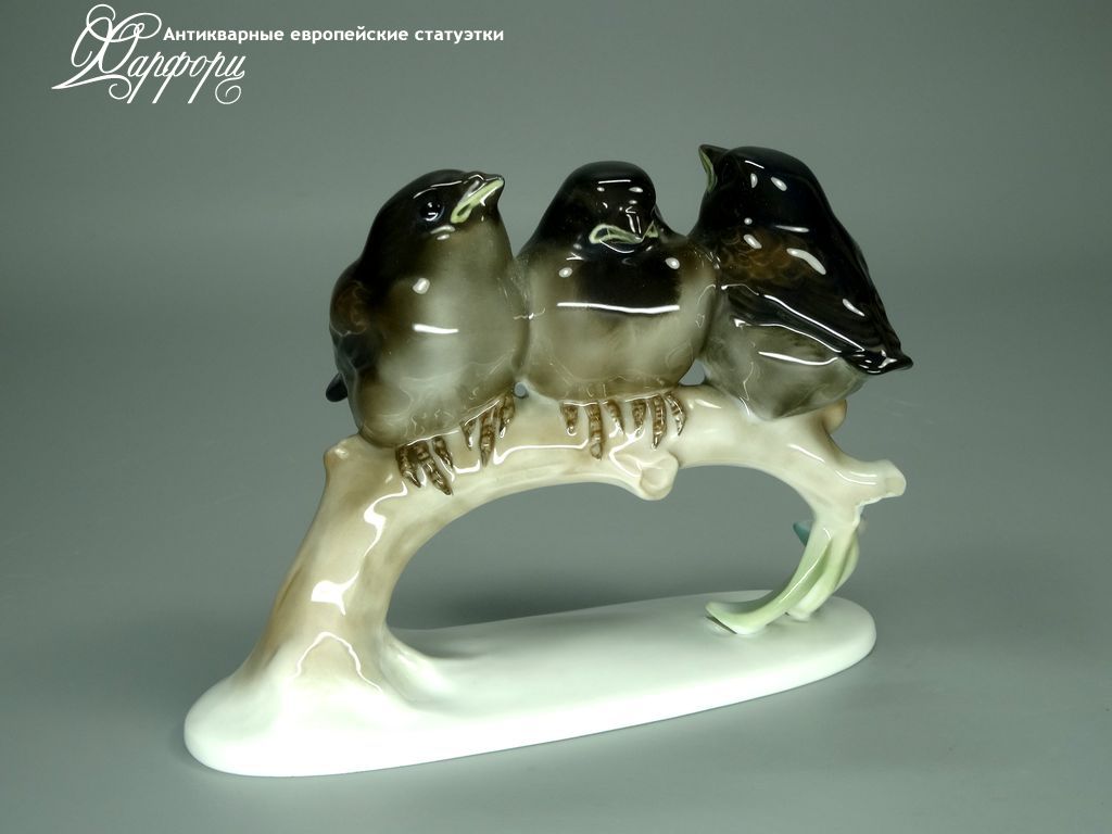 Купить фарфоровые статуэтки Rosenthal, Воробьи, Германия