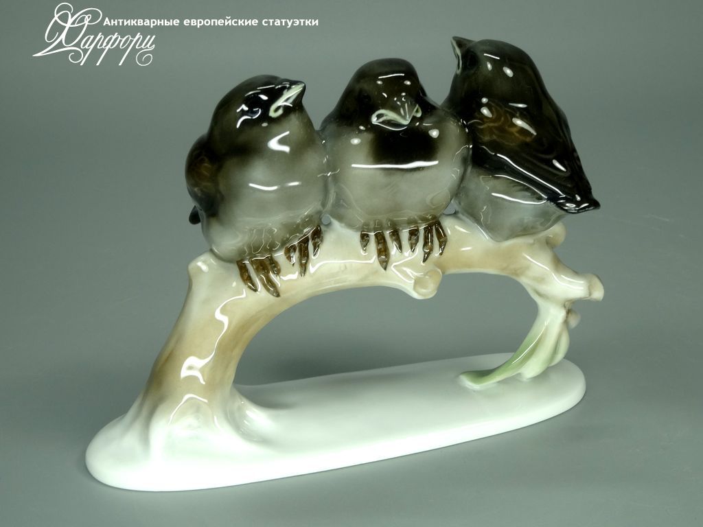 Купить фарфоровые статуэтки Rosenthal, Воробьи, Германия