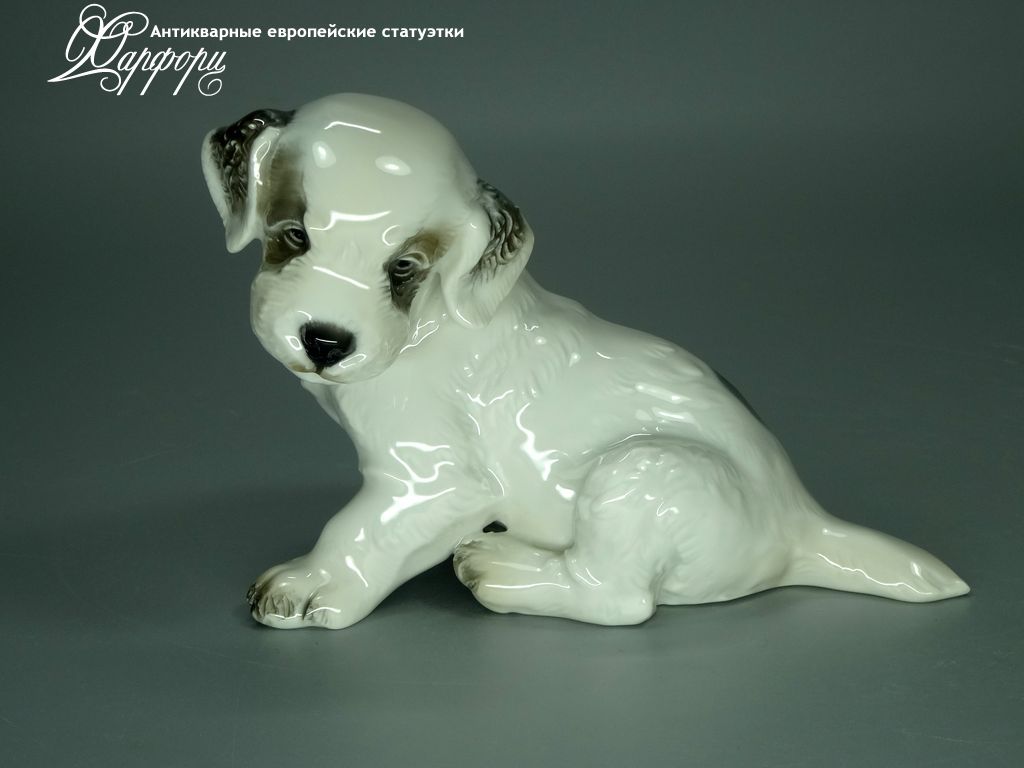 Антикварная фарфоровая статуэтка "Щенок терьера" Rosenthal