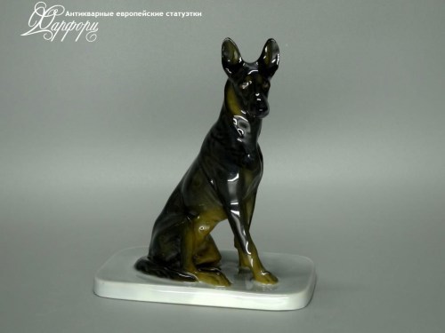 Купить фарфоровую статуэтку Heubach Овчарка