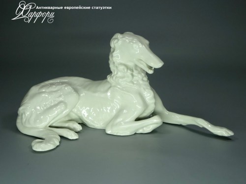 Купить фарфоровые статуэтки Nymphenburg, Борзая, Германия