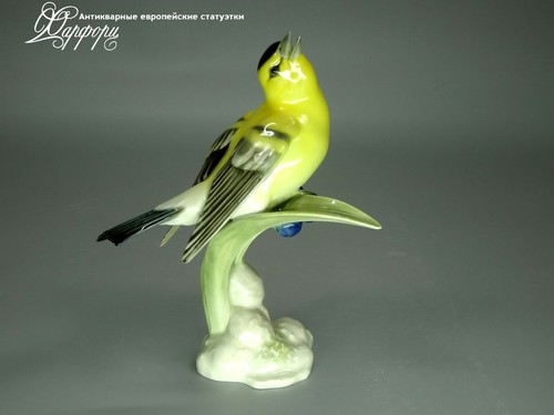 Купить фарфоровые статуэтки Hutschenreuther, Щегол черноголовый, Германия