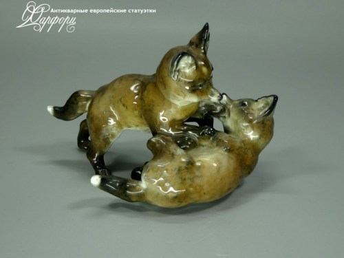 Купить фарфоровые статуэтки Rosenthal, Лисята, Германия