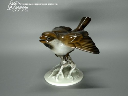 Купить фарфоровые статуэтки Rosenthal, Воробей, Германия