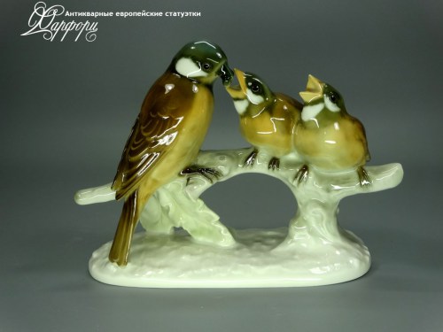 Купить фарфоровые статуэтки Hutschenreuther, Воробьи, Германия