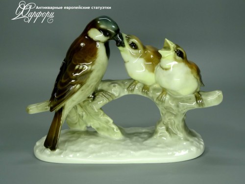 Купить фарфоровые статуэтки Hutschenreuther, Воробьи, Германия