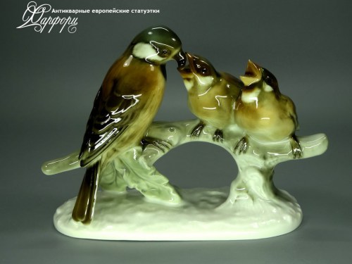 Купить фарфоровые статуэтки Hutschenreuther, Воробьи, Германия