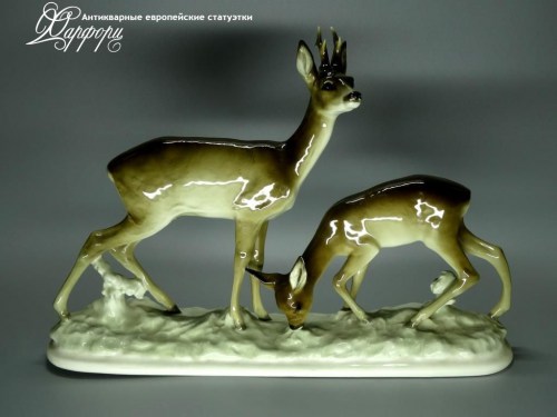 Купить фарфоровые статуэтки Hutschenreuther, Косули, Германия
