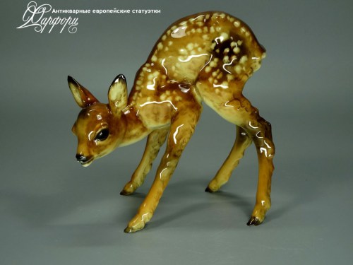 Купить фарфоровые статуэтки Hutschenreuther, Олененок, Германия