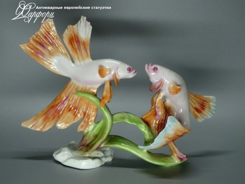 Купить фарфоровые статуэтки Rosenthal, Рыбы Петушки, Германия