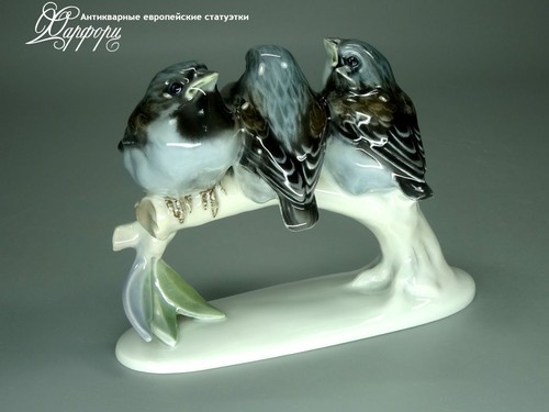 Купить фарфоровые статуэтки Rosenthal, Воробьи, Германия