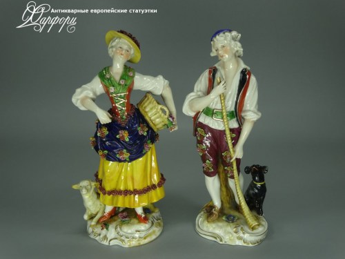 Купить фарфоровые статуэтки Muller&Co, Тюрингия, Германия