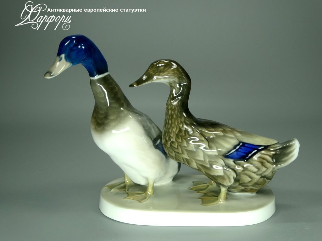 Антикварная фарфоровая статуэтка "Пара уточек" Rosenthal Антикварная фарфоровая статуэтка "Пара уточек" Rosenthal